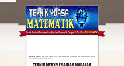 Desktop Screenshot of kuasamatematik.com